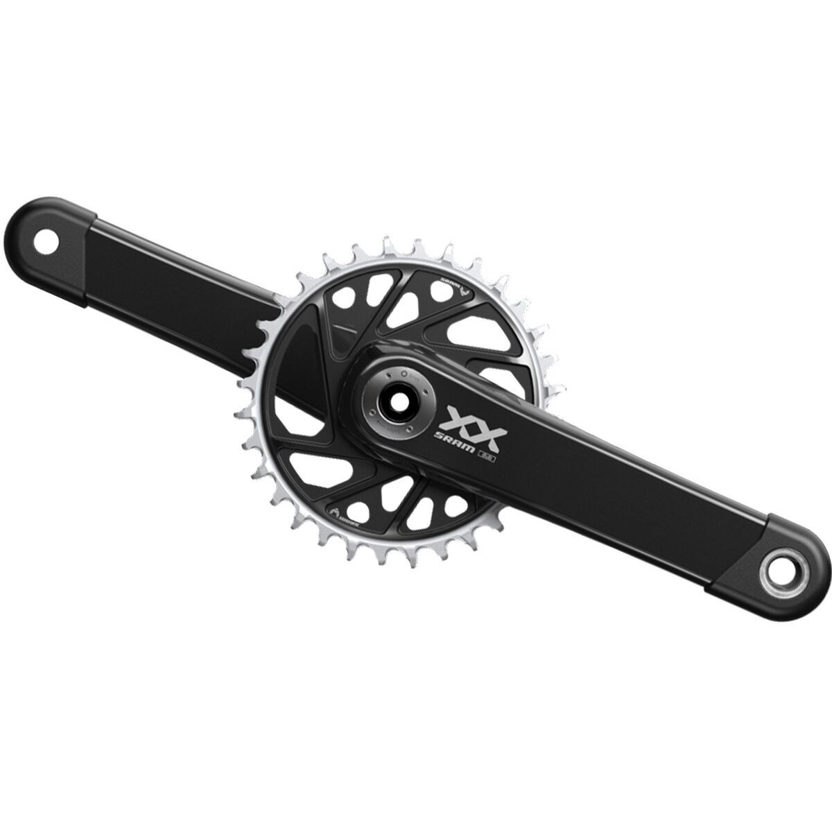 Image of SRAM XX Eagle Transmission DUB Carbon Crankset - Boost Black, 175mm, 32t