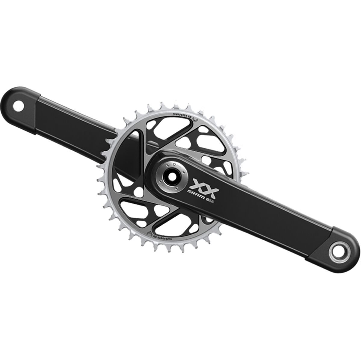 Image of SRAM XX SL Eagle Transmission DUB Carbon Crankset - Boost Black, 165mm, 34t