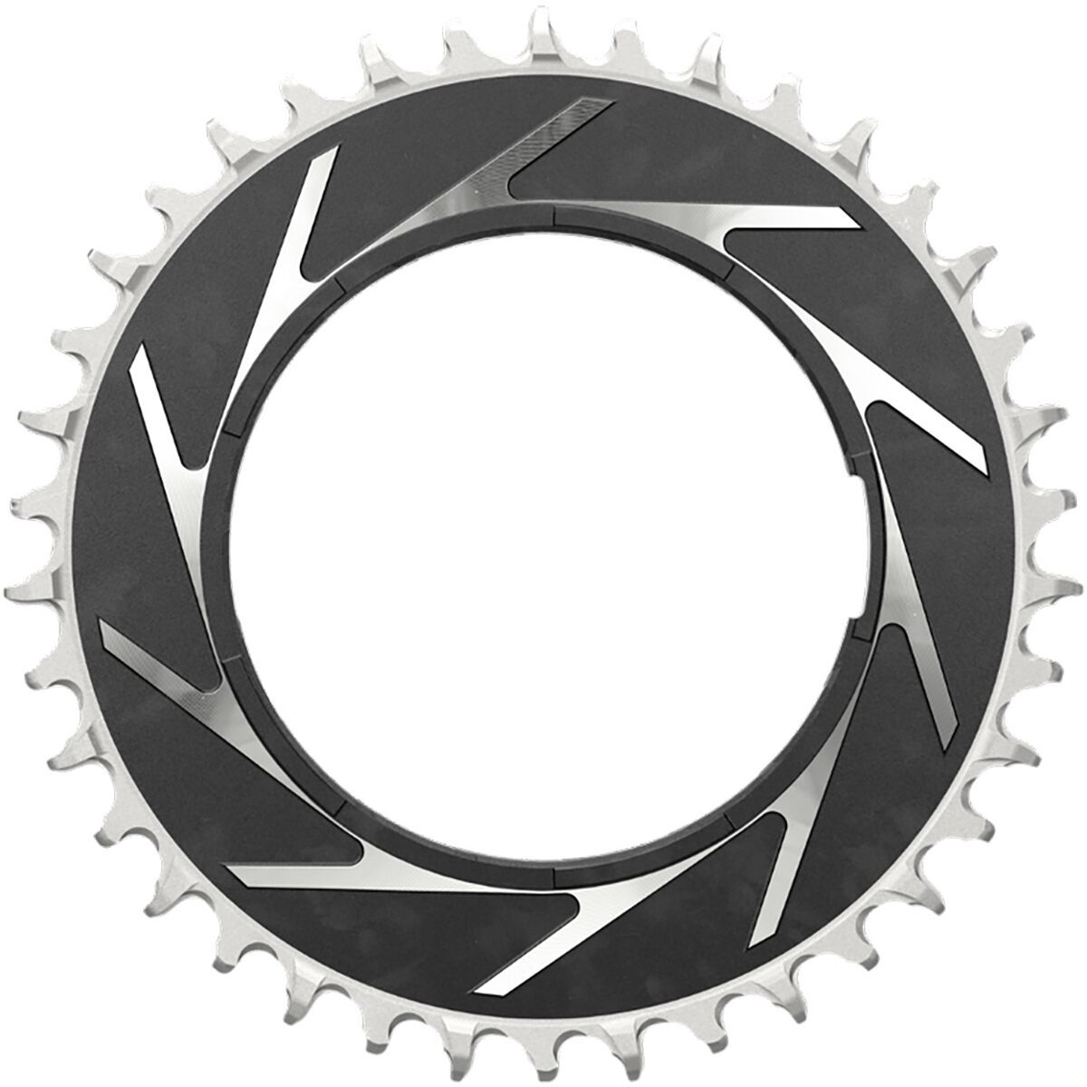 Image of SRAM XX SL Eagle Transmission Thread Mount Powemeter Chainring Black/Silver, 32T, 3mm Offset/Boost