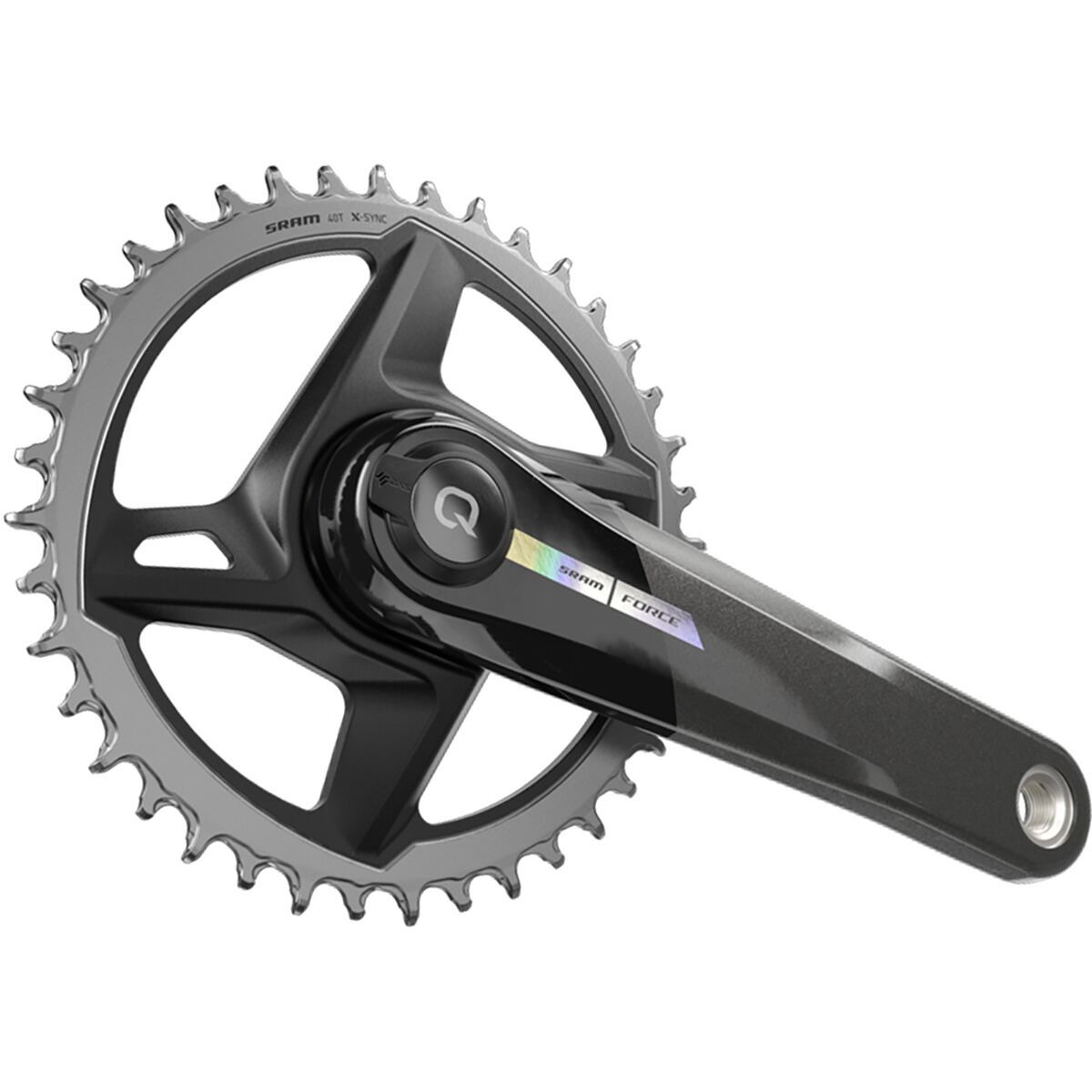Image of SRAM Force D2 AXS 1x Power Meter Crankset Iridescent, 175mm, 40T, Wide