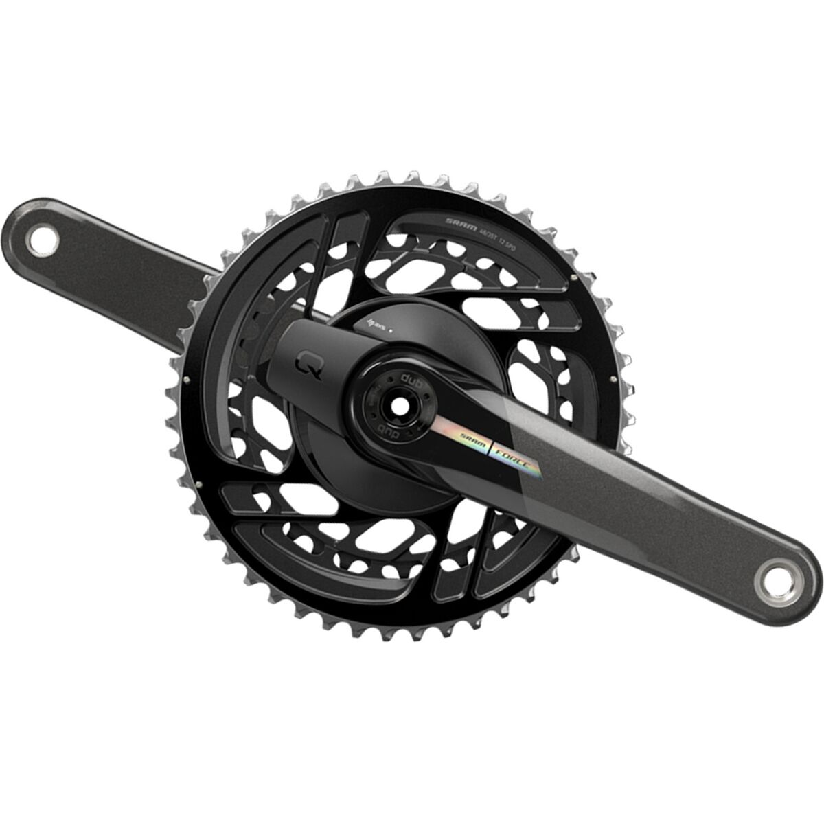 Image of SRAM Force D2 AXS 2x Power Meter Crankset Iridescent, 175mm, 50/37T