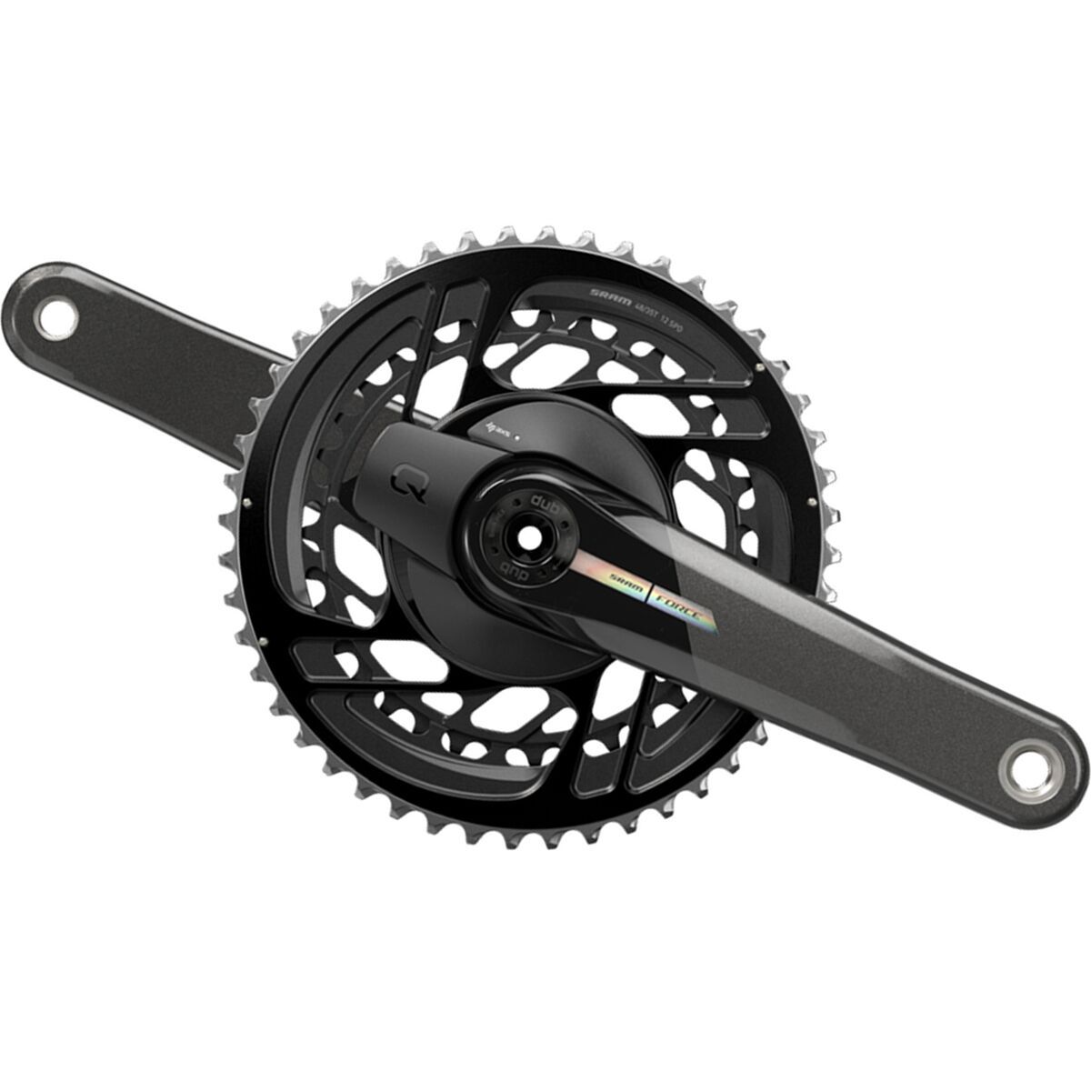 Image of SRAM Force D2 AXS 2x Power Meter Crankset Iridescent, 175mm, 46/33T