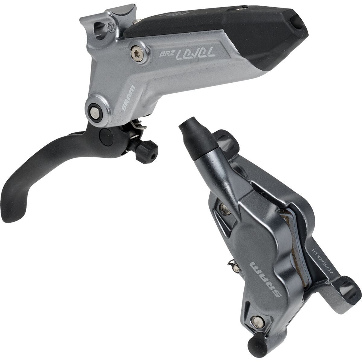 Image of SRAM Level Bronze Stealth 4-Piston Disc Brake Blast Dark Polar, Front, Left