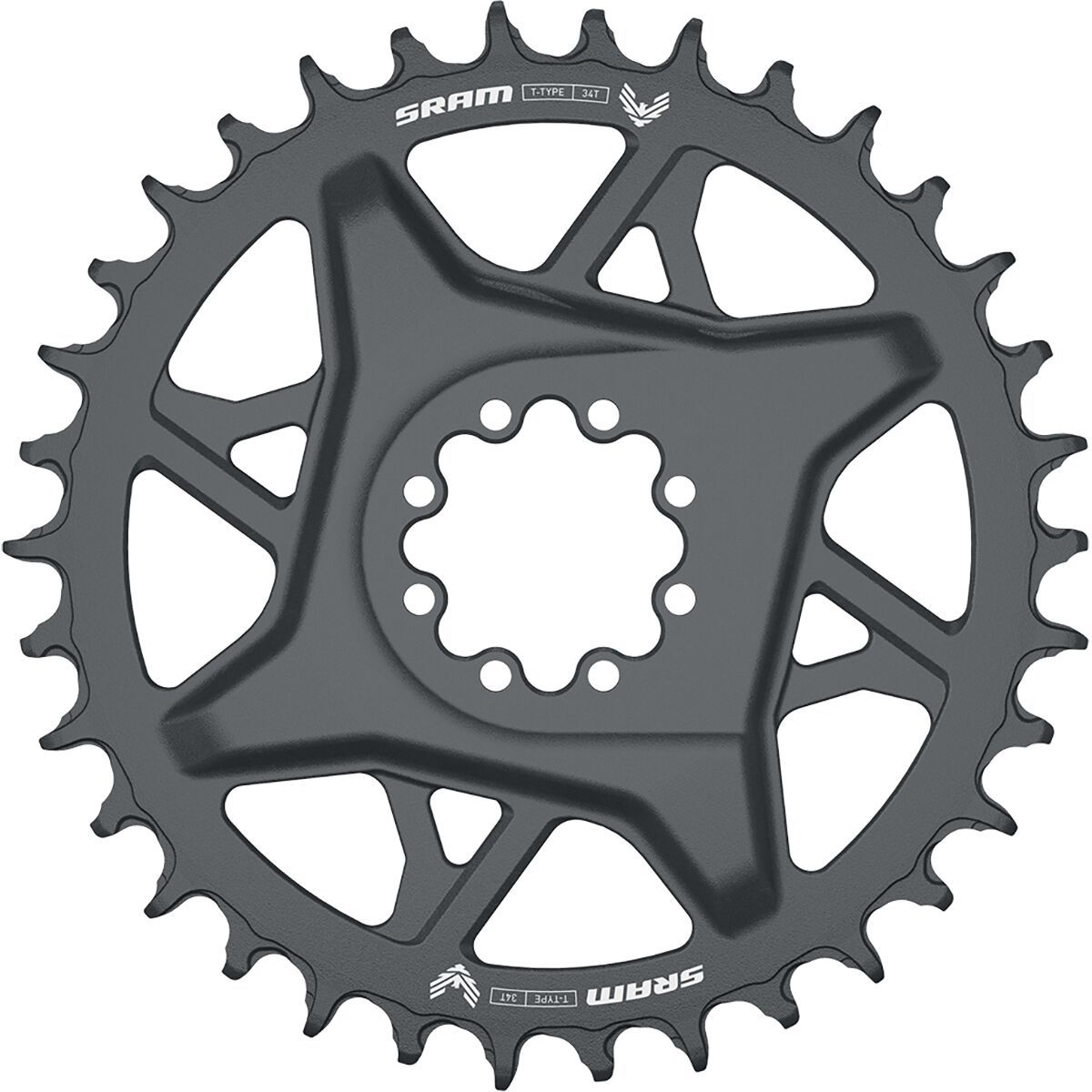 Image of SRAM GX Eagle Transmission Direct Mount Chain Ring Dark Polar Grey, 32t, 3mm Offset