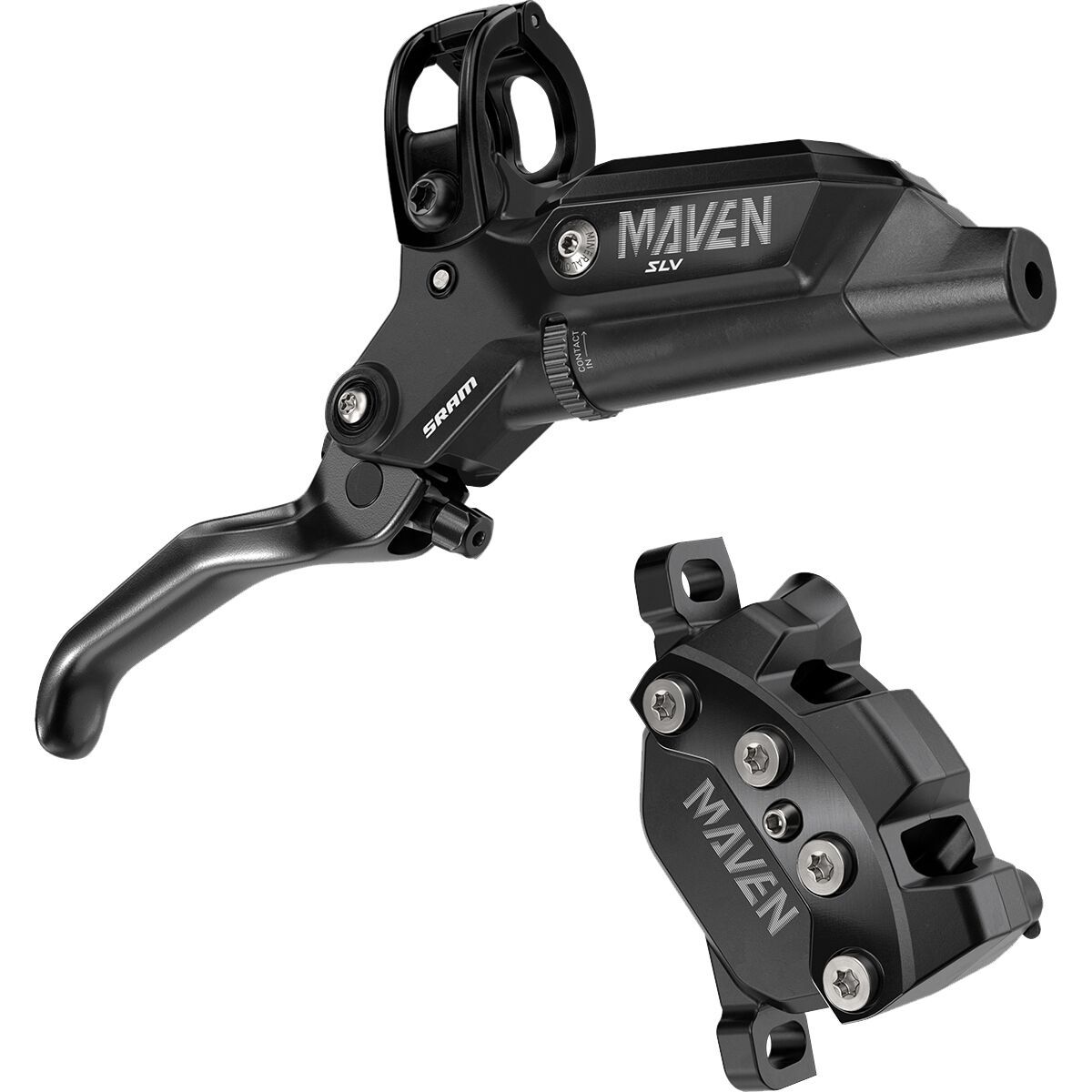 Image of SRAM Maven Silver Disc Brake Black, Rear