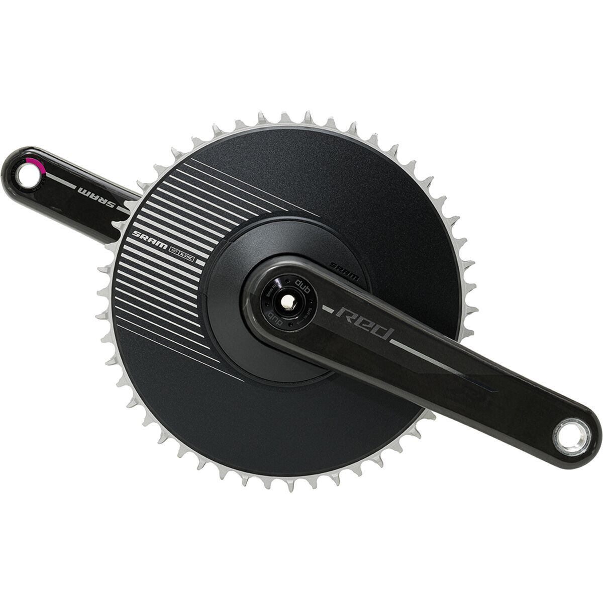 Image of SRAM RED 1x DUB Aero Crankset Black, 165mm, 50T