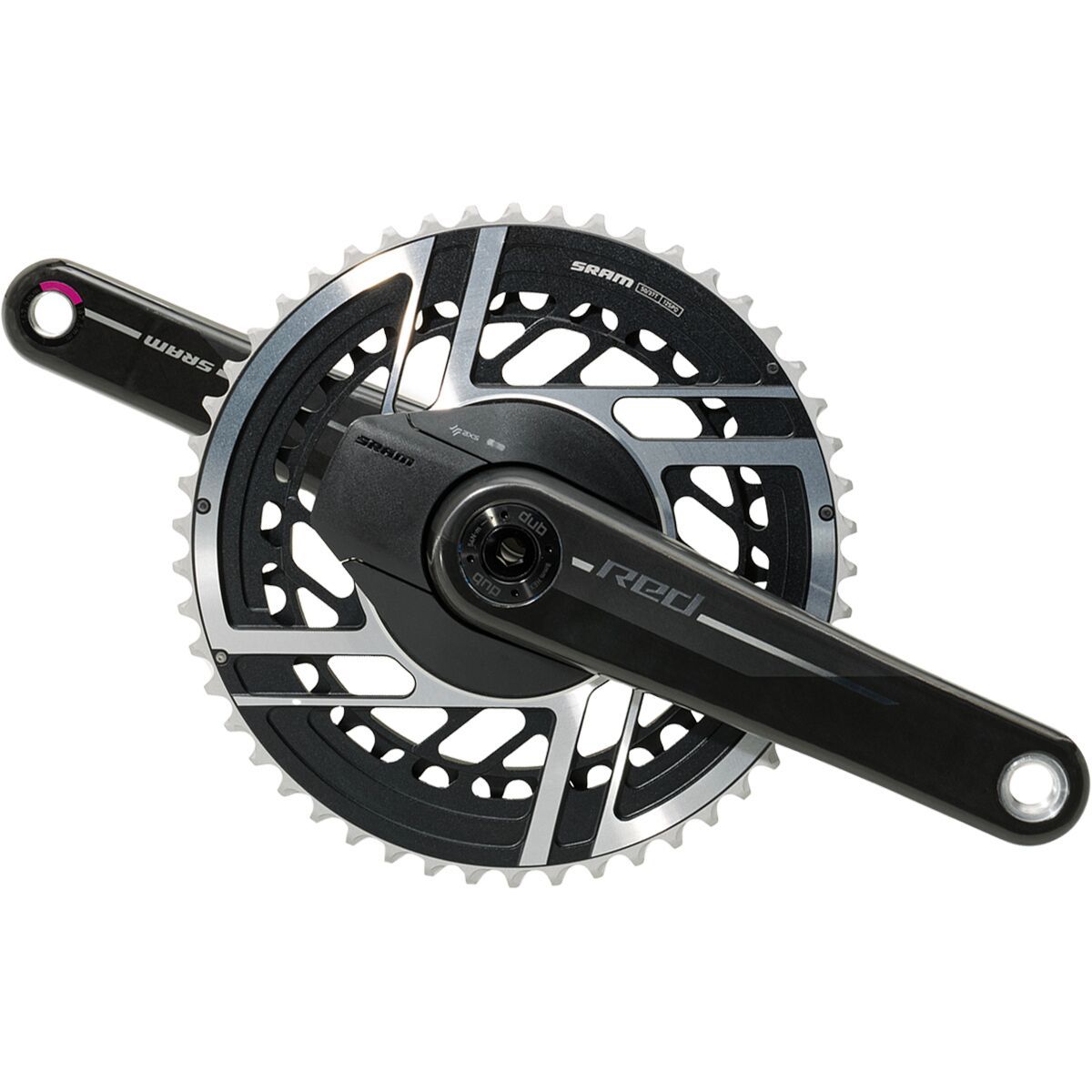 Image of SRAM RED AXS Power Meter Spider DUB Crankset Black, 175mm, 46/33T