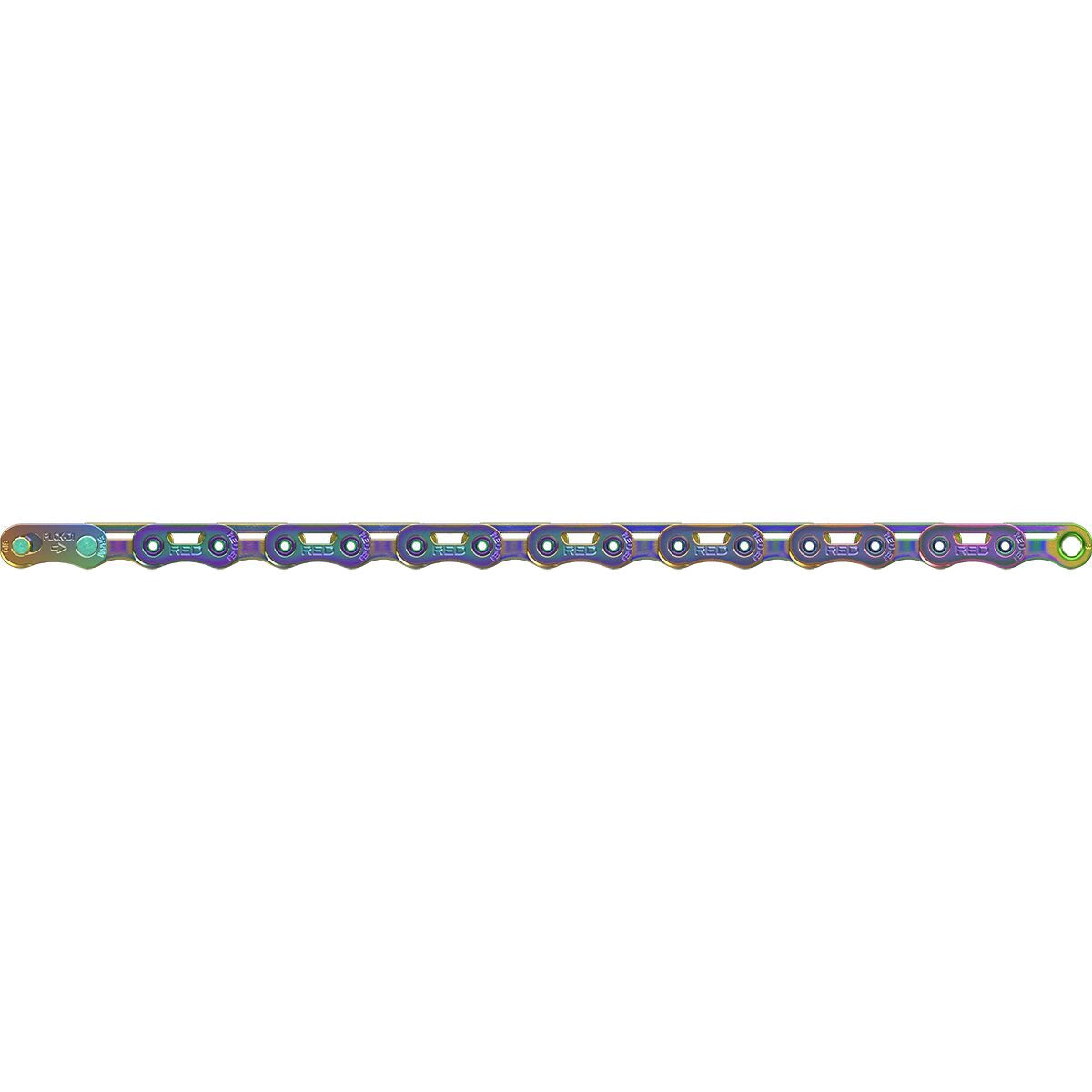 Image of SRAM RED Flattop Chain Rainbow, 126 Link