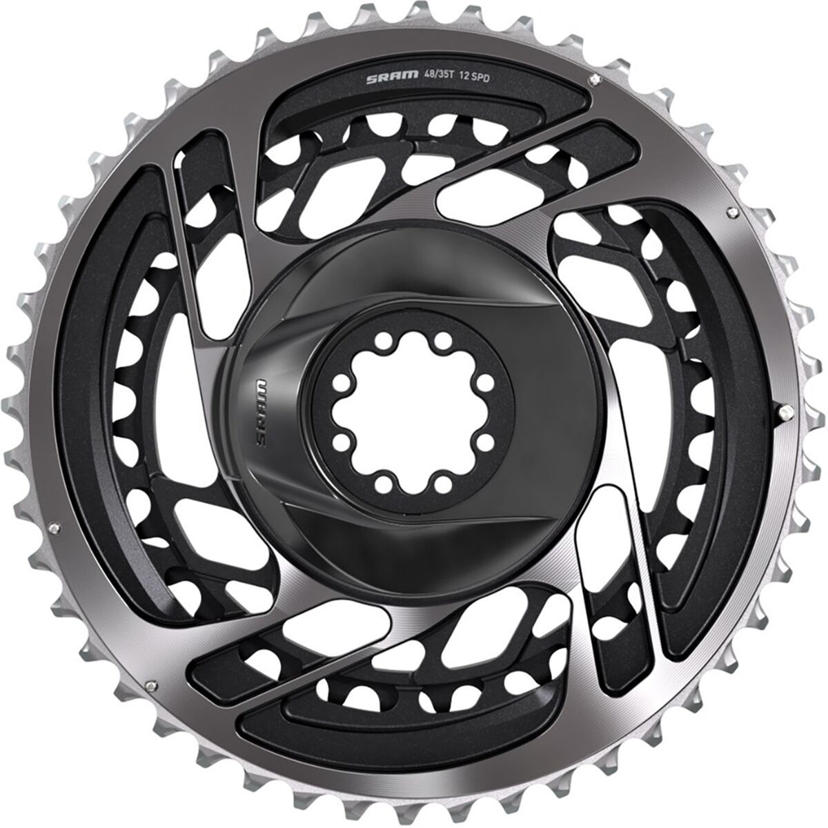 Image of SRAM RED Chainring Black/Silver, 46/33t