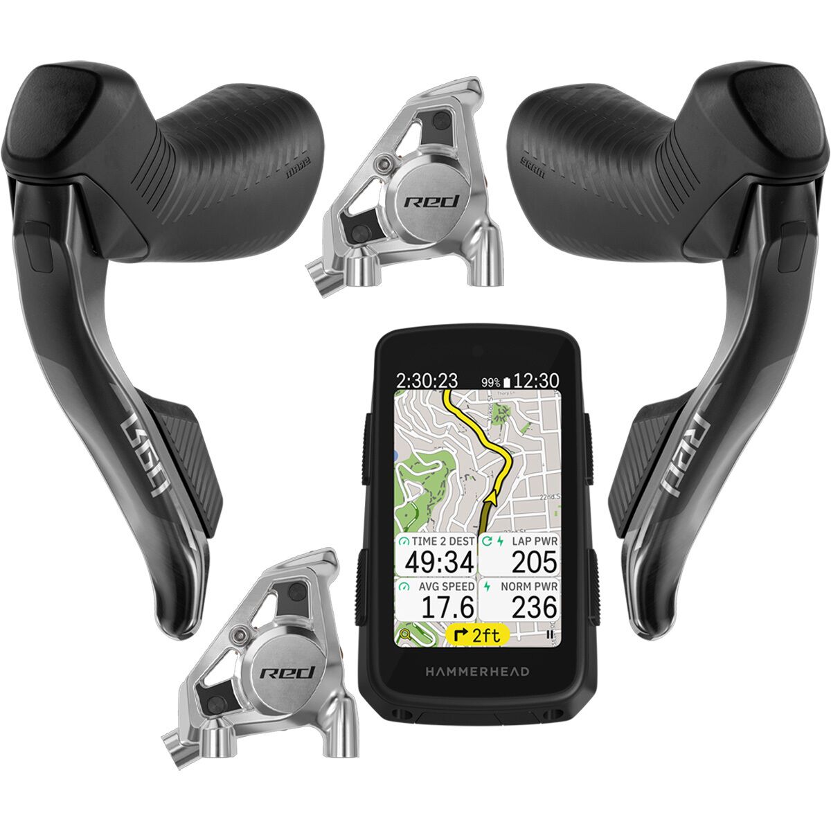 SRAM SRAM RED AXS Upgrade Kit + Hammerhead Karoo Computer One Color, One Size