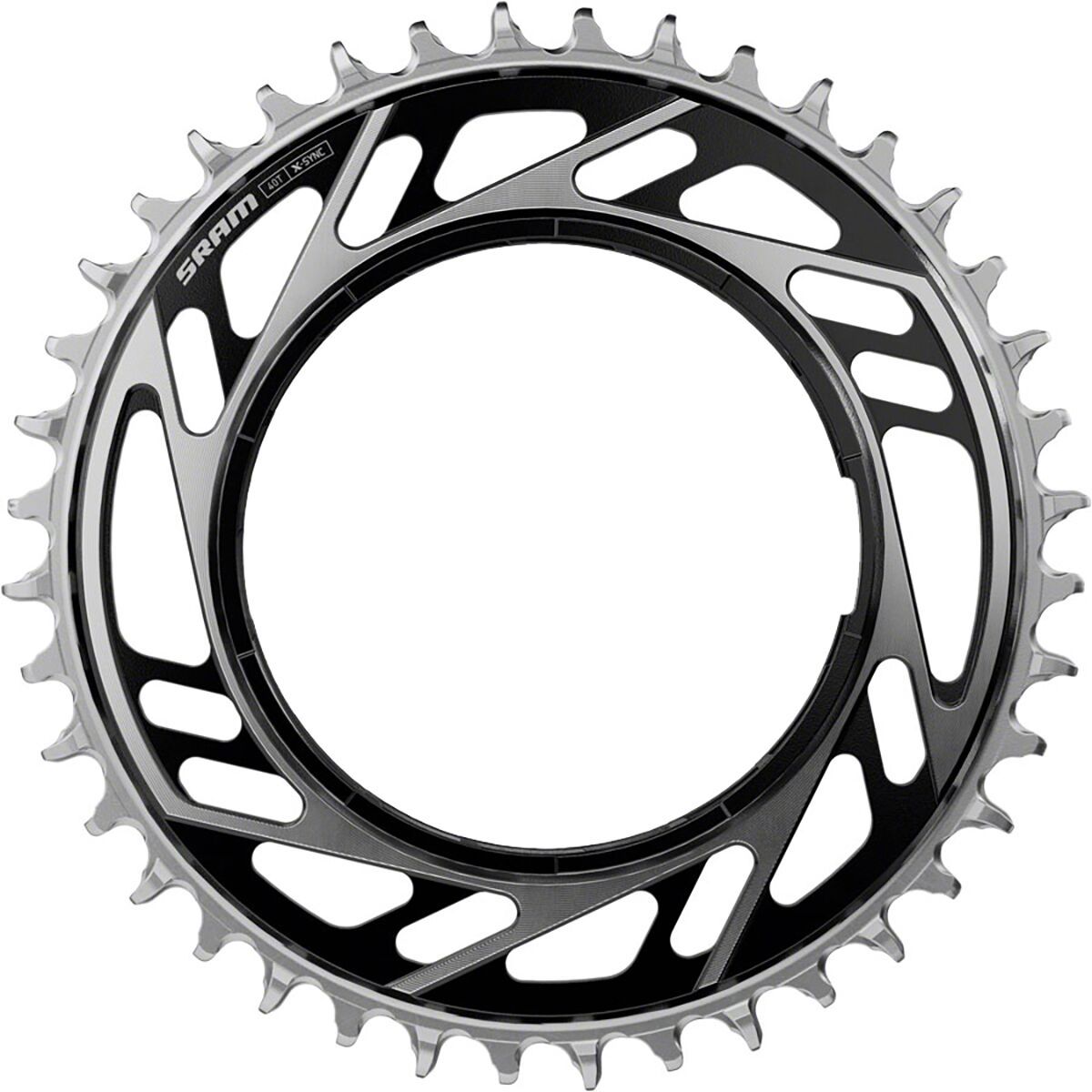 Image of SRAM RED X-Sync Road Chainring Black/Silver, 40t
