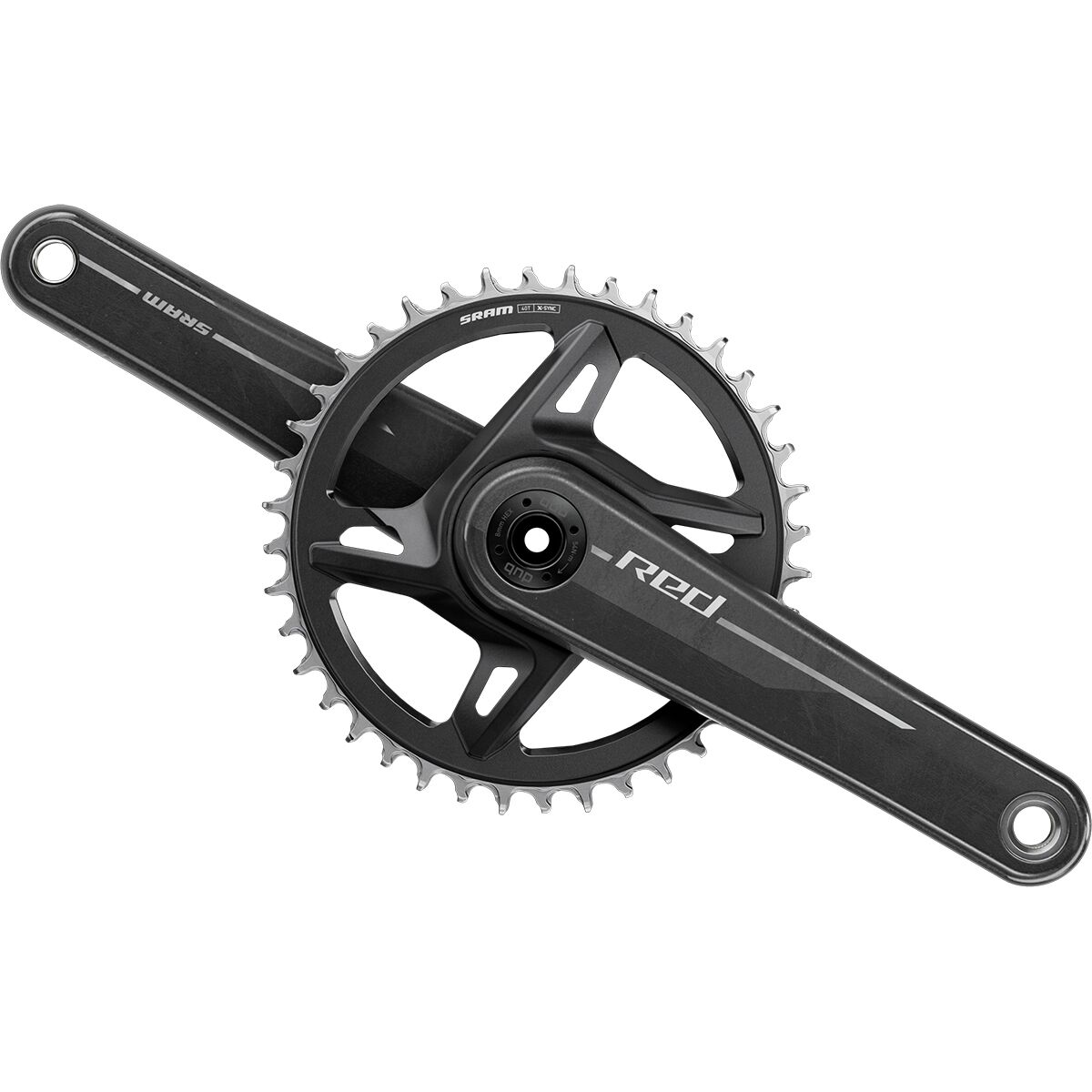 Image of SRAM RED XPLR 1x DUB Crankset Black, 172.5mm, 40t