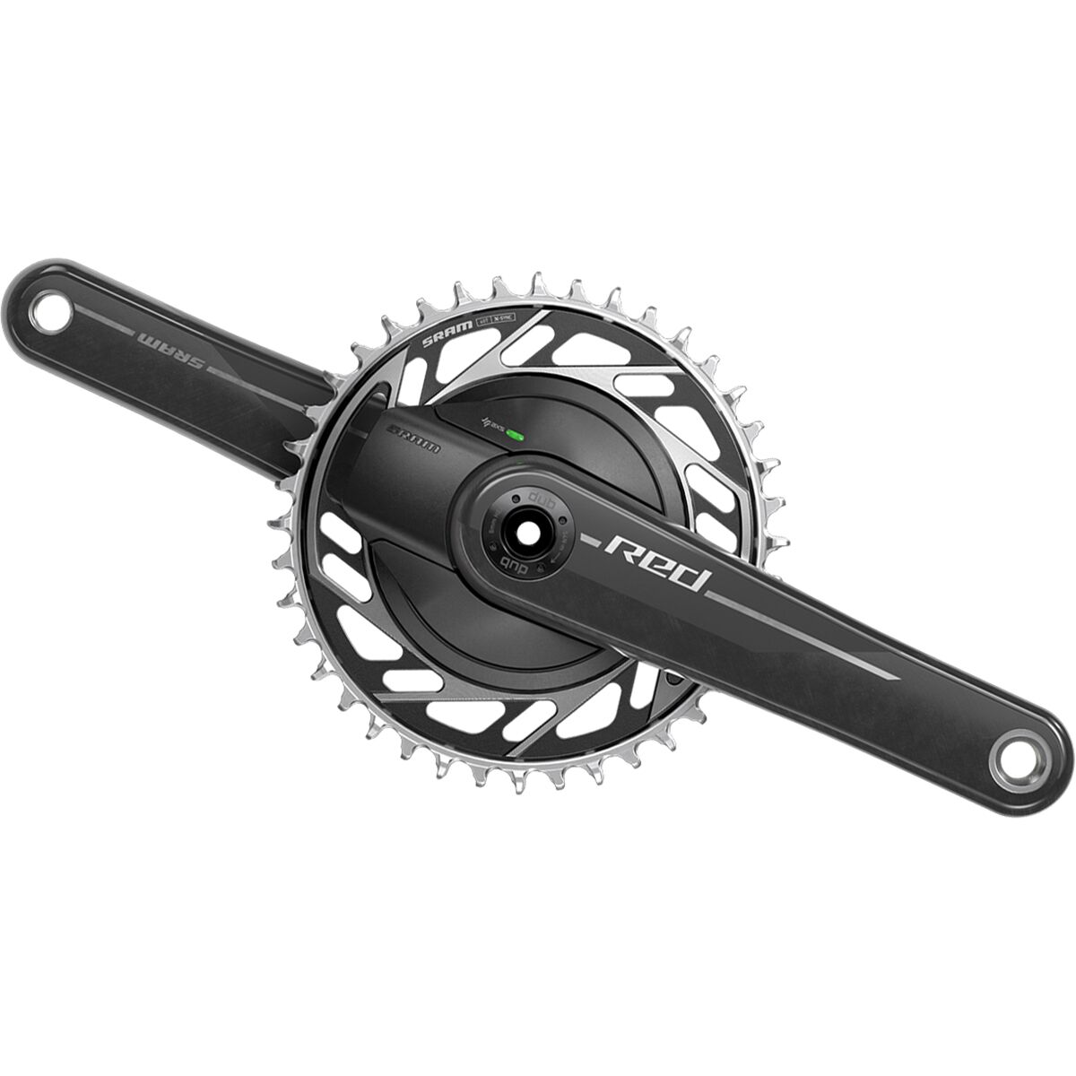 Image of SRAM RED XPLR 1x Power Meter Spider DUB Crankset Black, 175mm, 42t