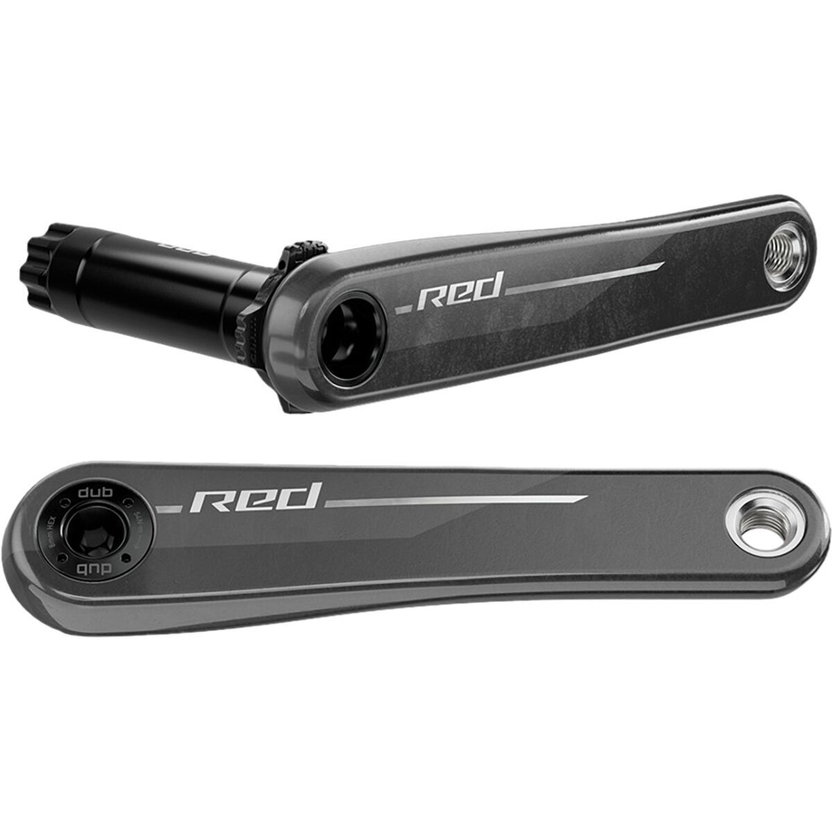 Image of SRAM RED XPLR DUB Crank Arm Assembly Black, No Chainring, 165mm