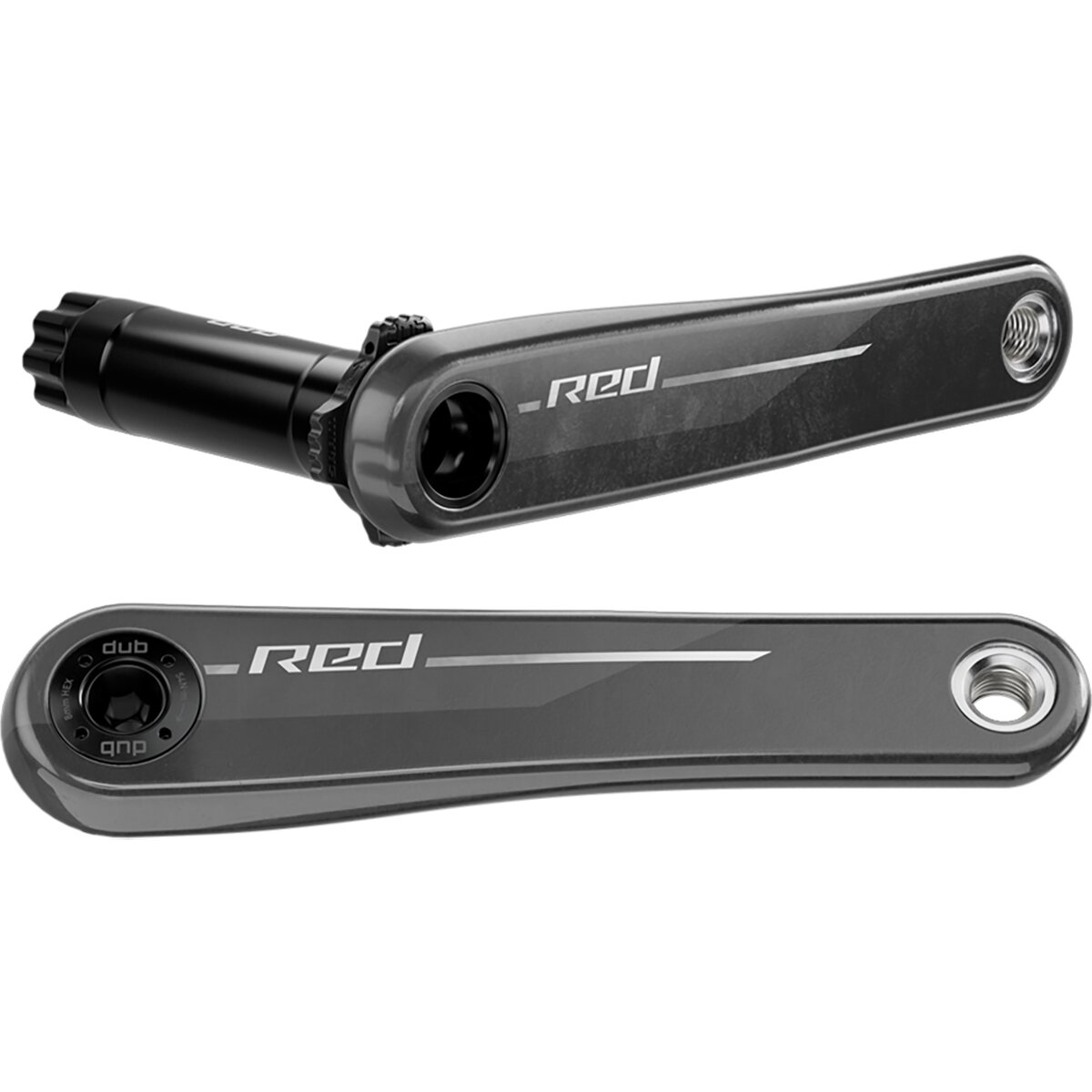 Image of SRAM RED XPLR DUB Crank Arm Assembly Black/ No Chainring, 150mm