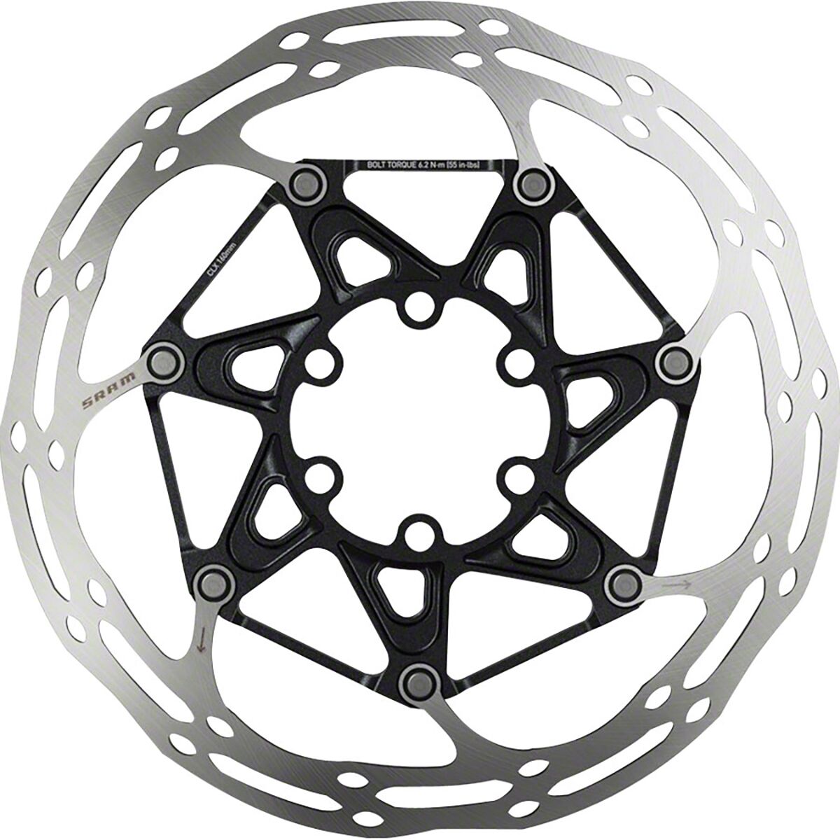 SRAM SRAM Centerline 2 Piece Rotor Black, 140mm