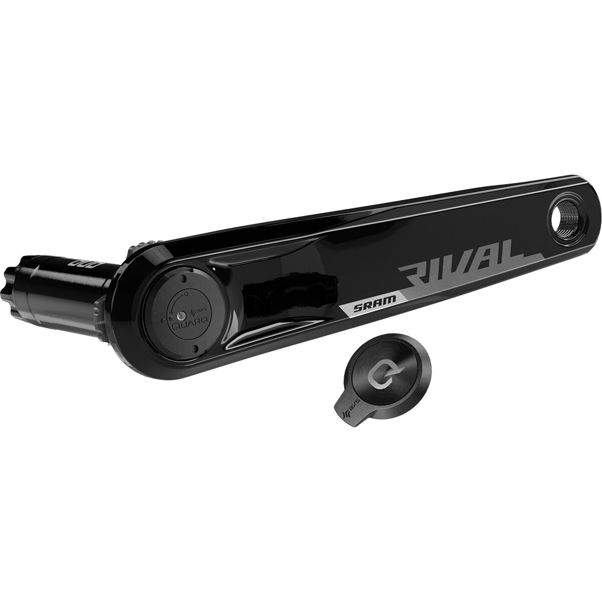 Image of SRAM Rival D1 DUB Left Arm and Power Meter Spindle Assembly Black, 160mm