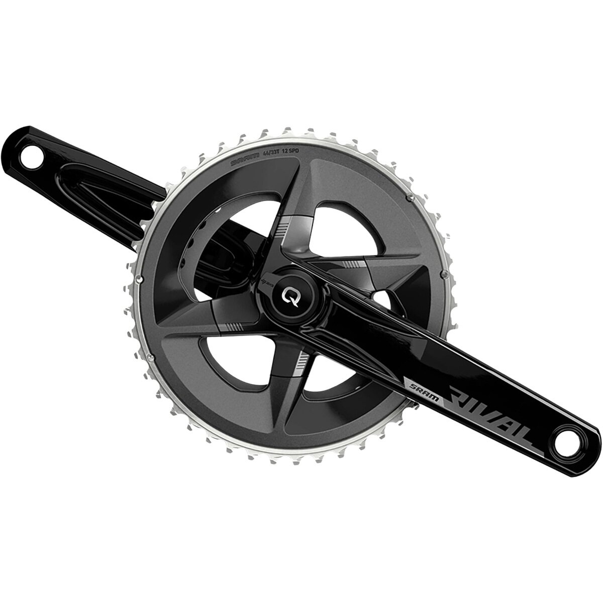 Image of SRAM Rival D1 Quarq Road DUB Power Meter Black, 160mm, 35t-48t