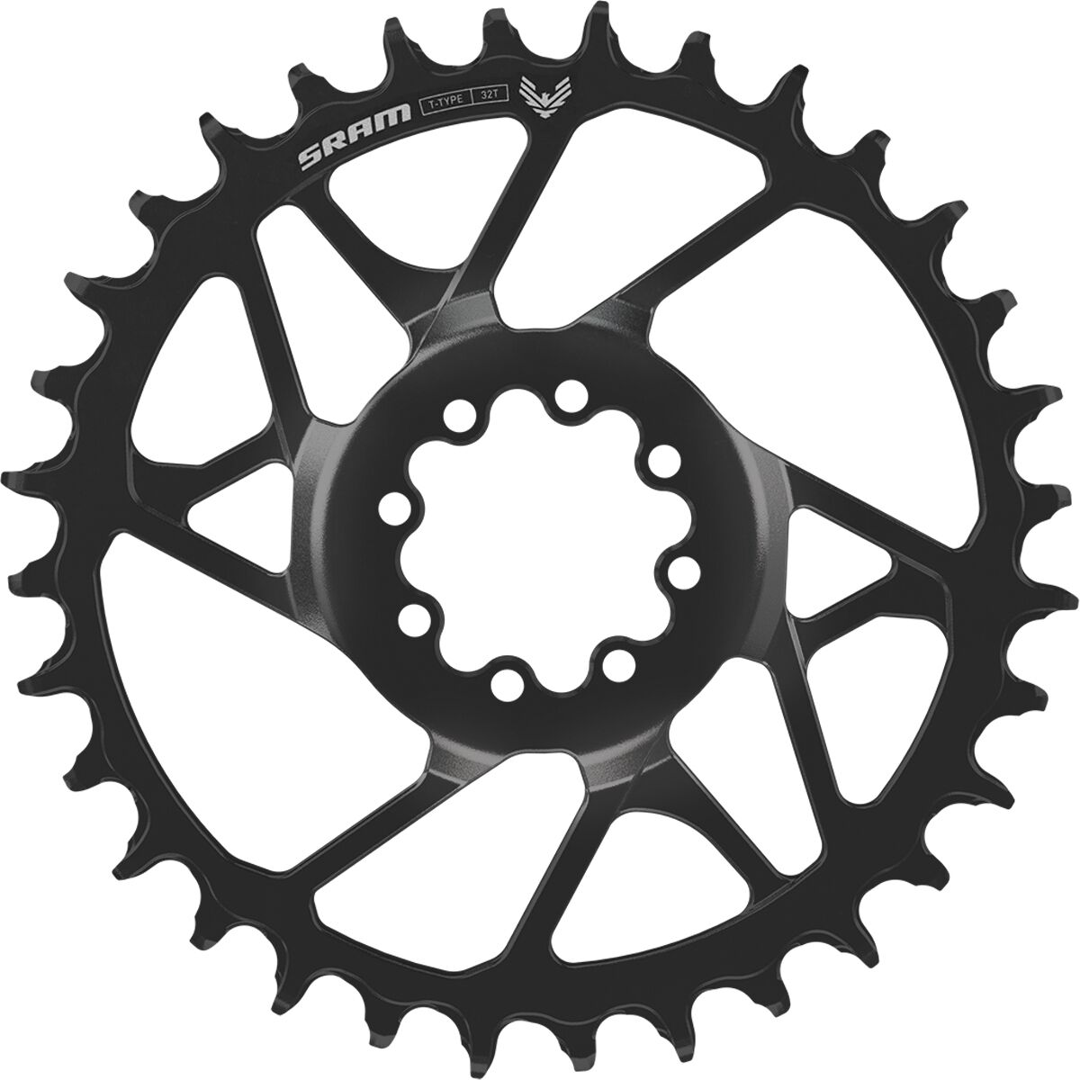 Image of SRAM Eagle T-Type S1000 Steel Direct Mount Chainring Black, 34t, 3mm Offset