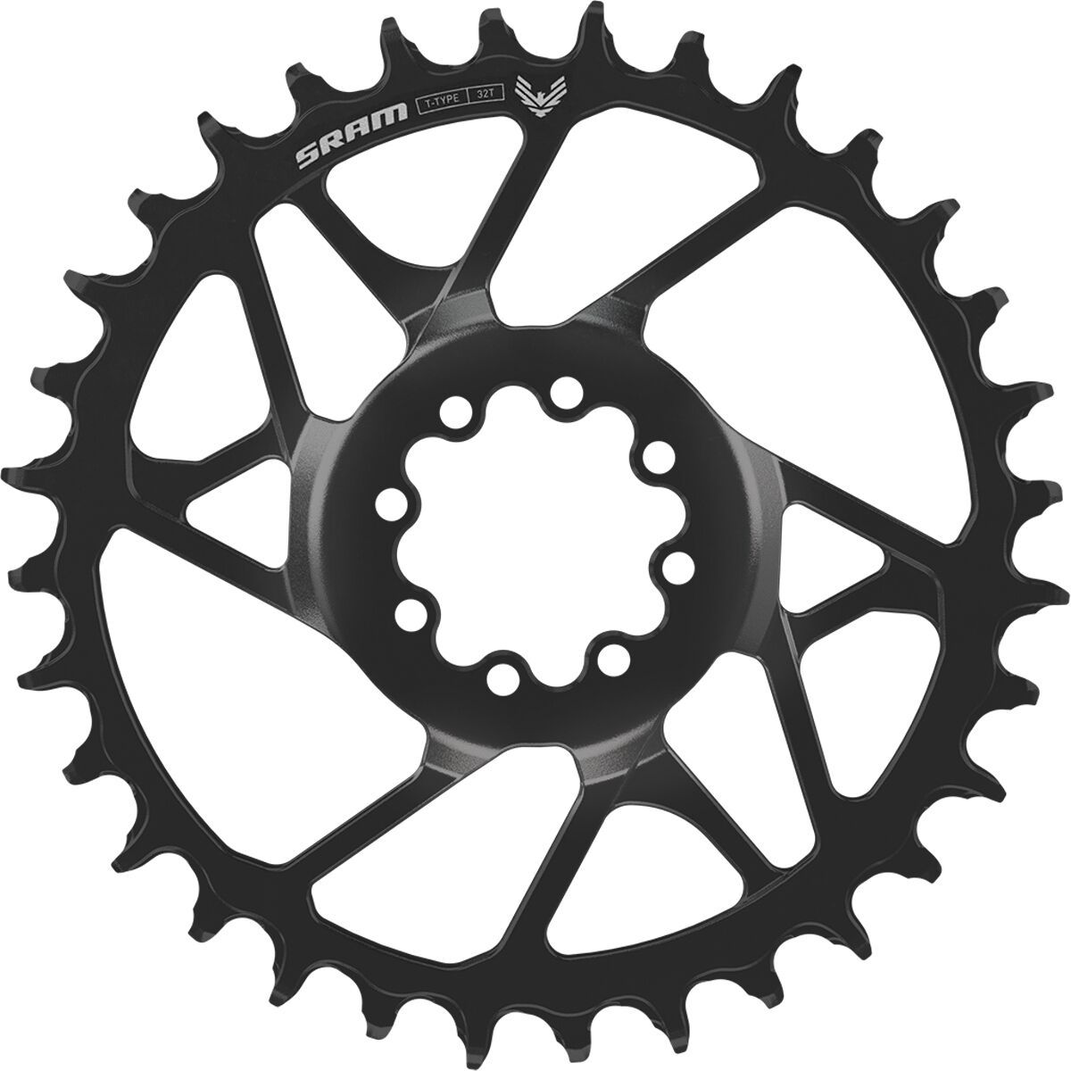 Image of SRAM Eagle T-Type S1000 Steel Direct Mount Chainring Black, 30t, 3mm Offset
