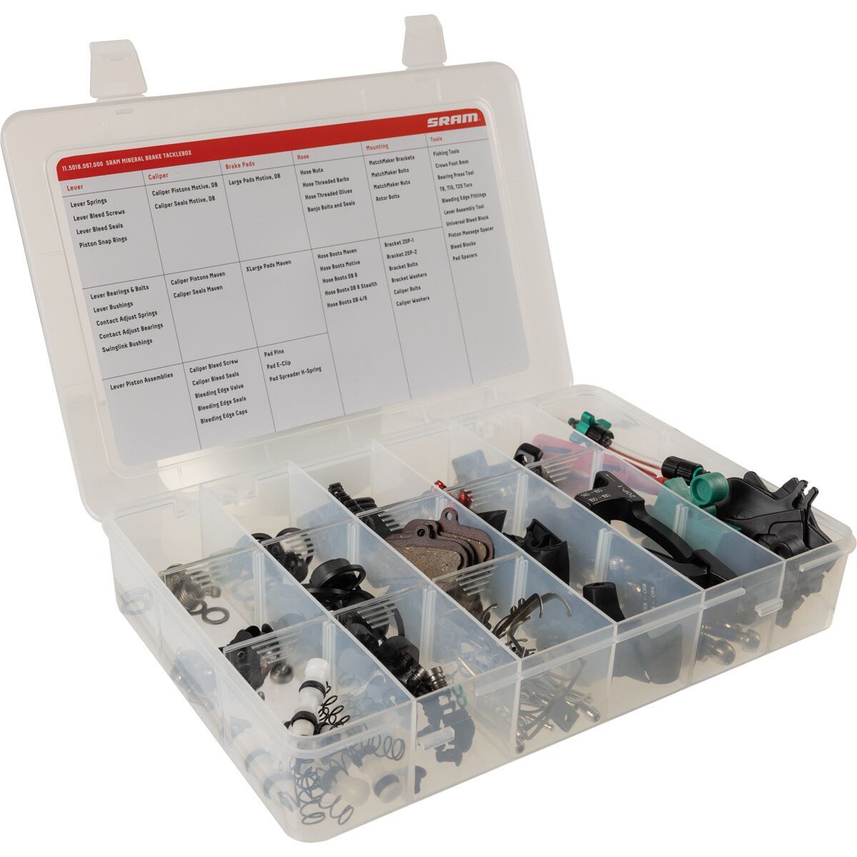 Image of SRAM Mineral Brake Tackle Box One Color, Maven, Motive, DB8, DB6, DB4