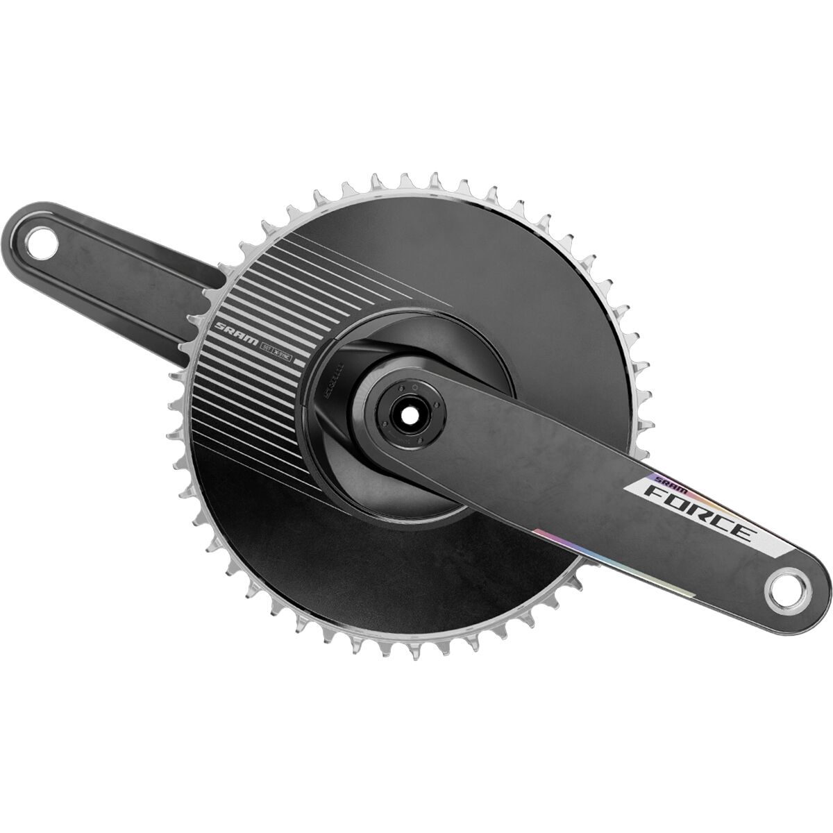 Image of SRAM Force E1 DUB 1x Aero Crankset Black, 172.5mm, 50t
