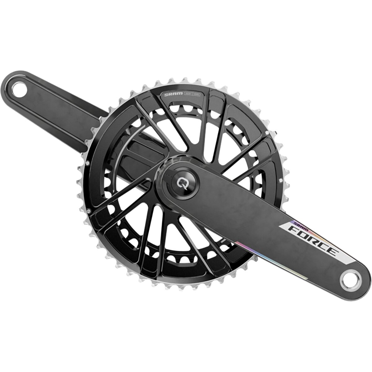 Image of SRAM Force E1 DUB AXS 2x Power Meter Crankset Black, 172.5mm, 48,35t