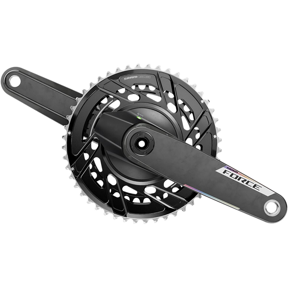 Image of SRAM Force E1 DUB AXS 2x Power Meter Crankset Black, 175mm, 48,35t
