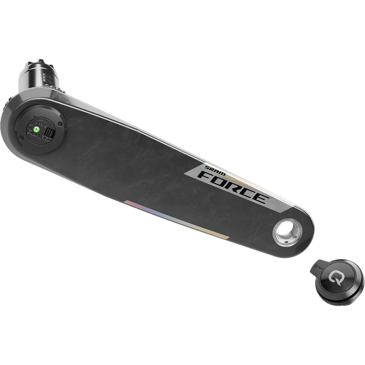 Image of SRAM Force E1 DUB Wide Left Arm and Power Meter Spindle Black, 175mm