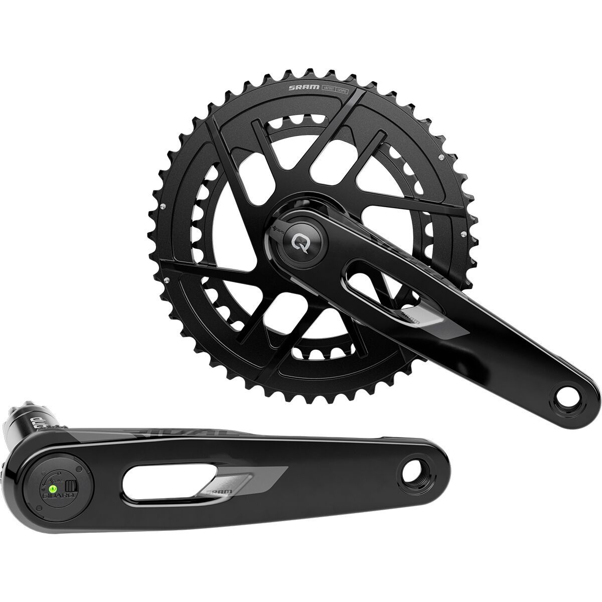 Image of SRAM Rival E1 DUB AXS 2x Power meter Crankset Black, 170mm, 46,33t