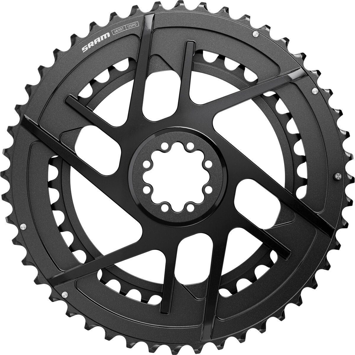 Image of SRAM Rival E1 Direct Mount 2x Chainring Black, 48,35t