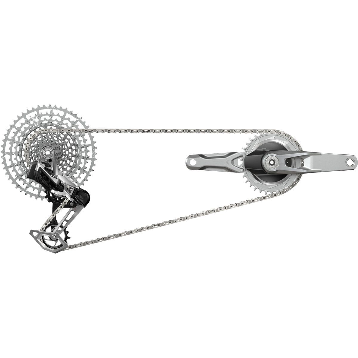 Image of SRAM LTD 1987 T-Type Eagle Transmission AXS Groupset Silver, 170mm, 32t