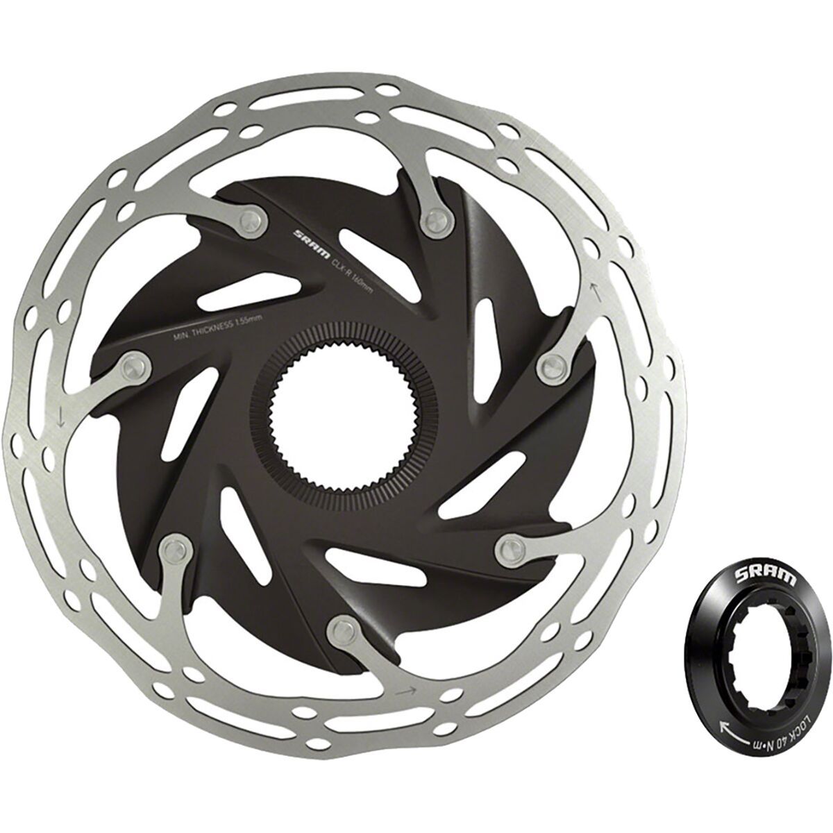 Image of SRAM Centerline XR Rotor - Centerlock Silver, 160mm
