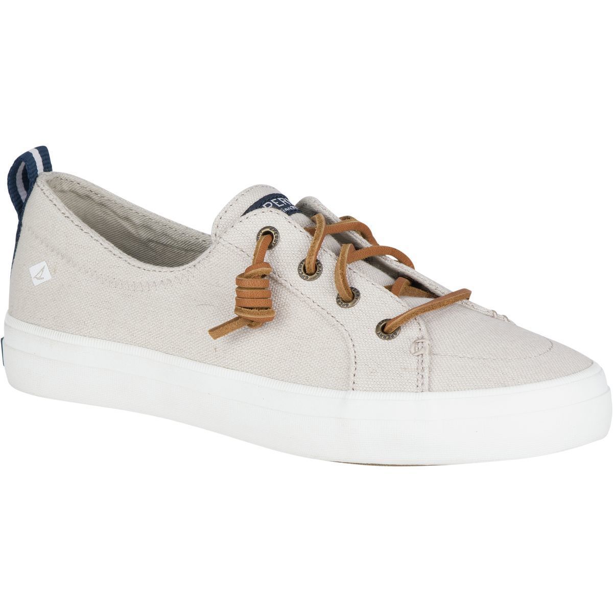 women's crest vibe sparkle stripe linen sneaker