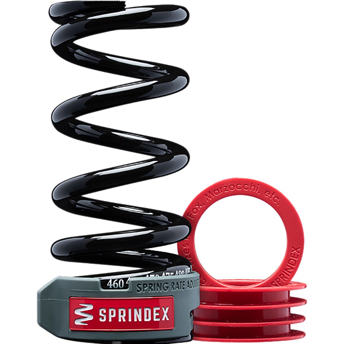 Sprindex Sprindex Trail Rear Shock Spring Black, 460-500lbs, 55mm