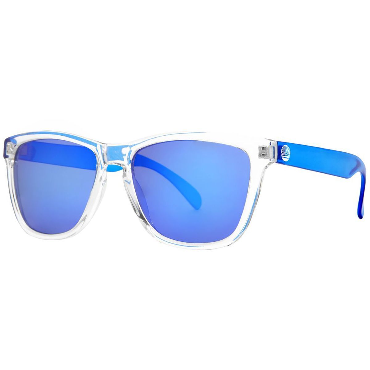 Image of Sunski Original Polarized Sunglasses Clear/Blue, One Size
