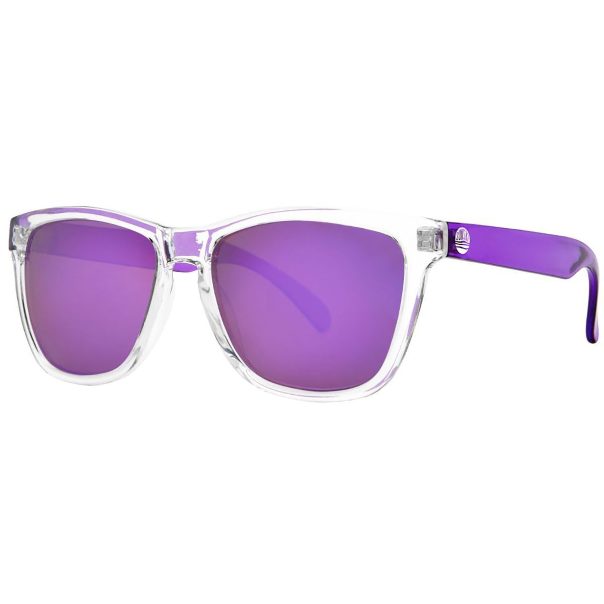 Image of Sunski Original Polarized Sunglasses Clear/Purple, One Size