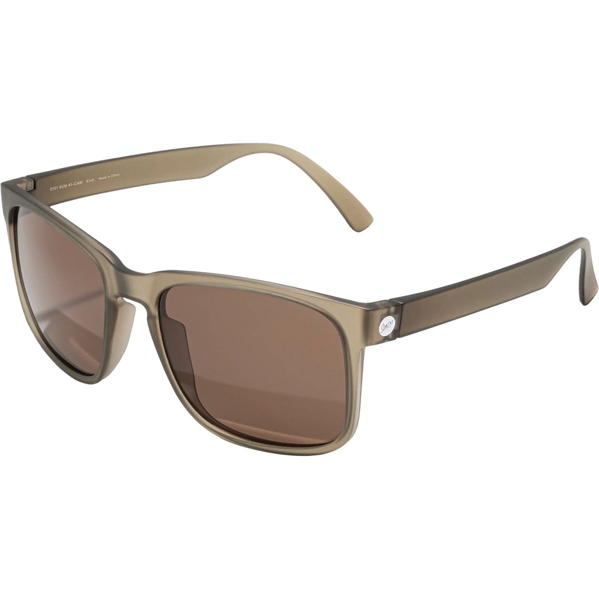 Sunski Sunski Kiva Polarized Sunglasses Matte Cola Amber, One Size