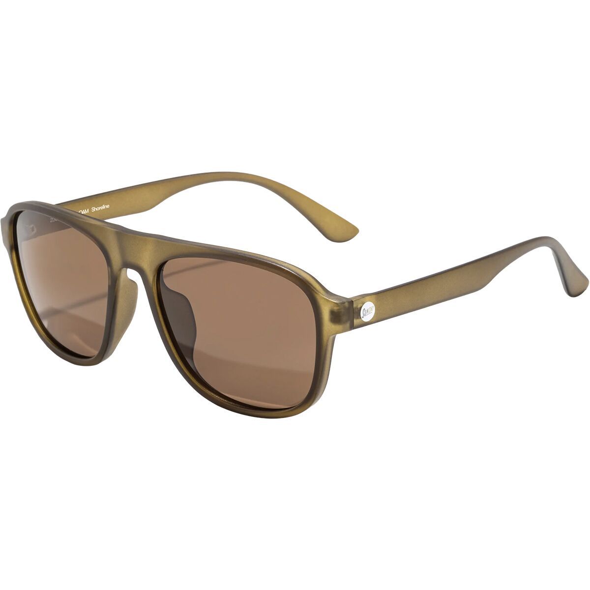 Image of Sunski Shoreline Polarized Sunglasses Olive Amber, One Size