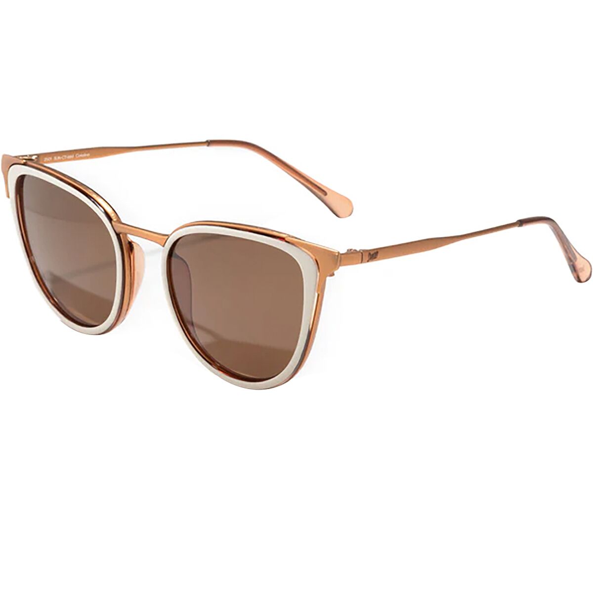 Image of Sunski Catalina Polarized Sunglasses Ivory Amber, One Size