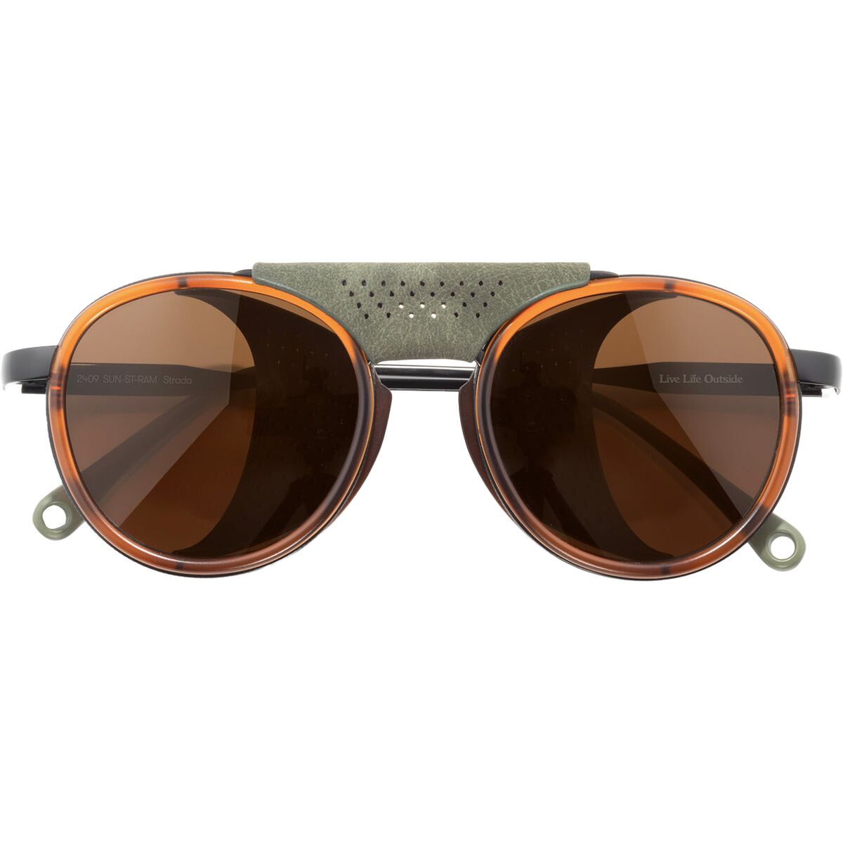 Image of Sunski Strada Polarized Sunglasses Rust Amber, One Size
