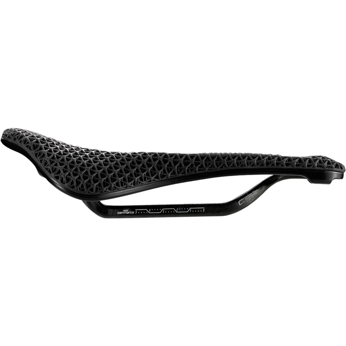 Image of Selle San Marco Shortfit 2.0 3D Carbon FX Saddle Black, L3, 155mm