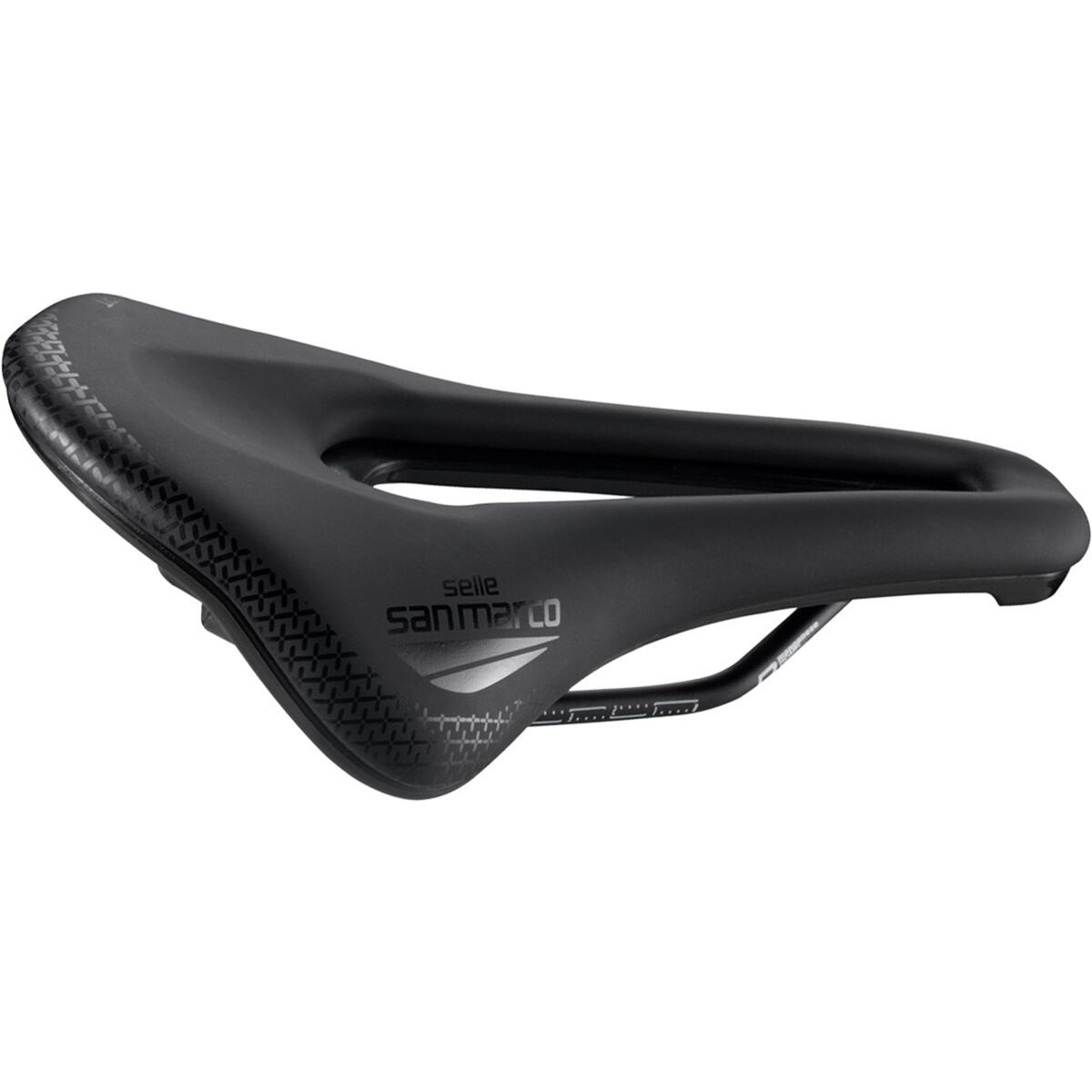 Image of Selle San Marco Shortfit 2.0 Comfort Dynamic Saddle Black, S3, 140mm