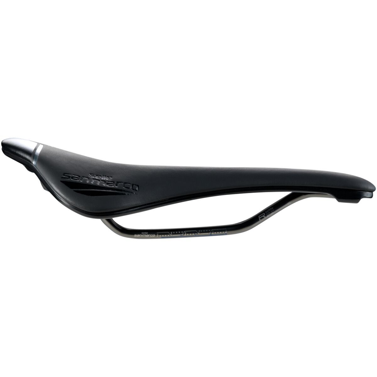 Image of Selle San Marco Shortfit 2.0 Racing Saddle Black, S3, 140mm