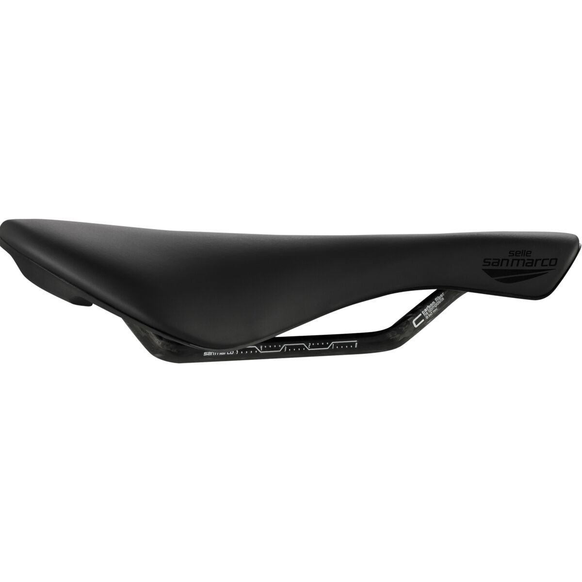 Image of Selle San Marco Mantra Carbon DNA Saddle Silkfeel, L2, W 150 x L 245mm