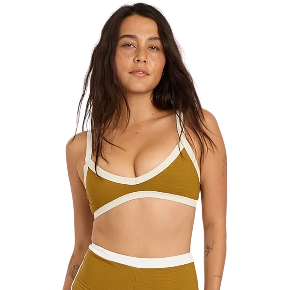 Image of Sisstr Revolution Rising Tides Bralette Bikini Top - Women's Hazelnut, L