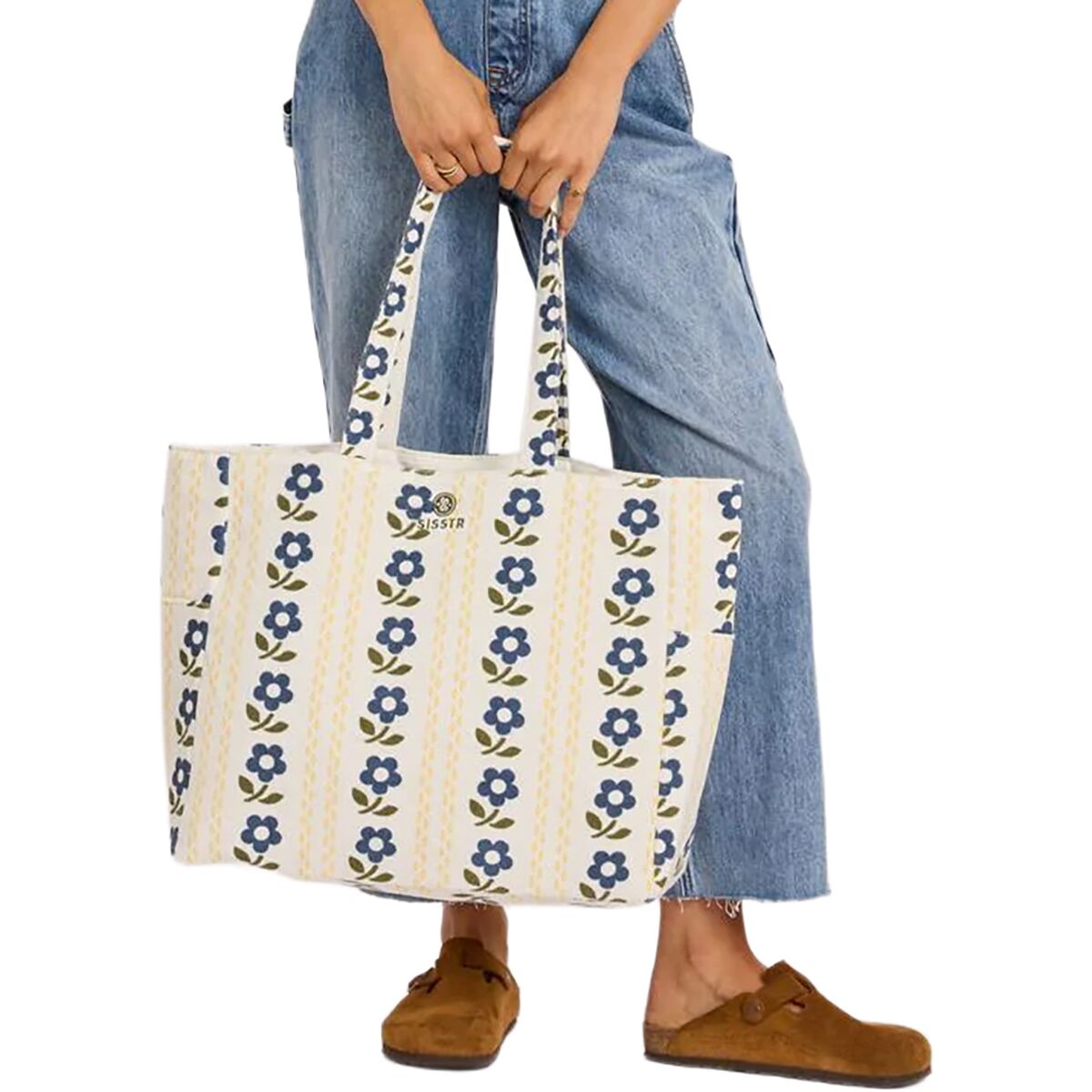 Sisstr Revolution Sisstr Revolution Flower Pickin' Tote Sea Salt, One Size