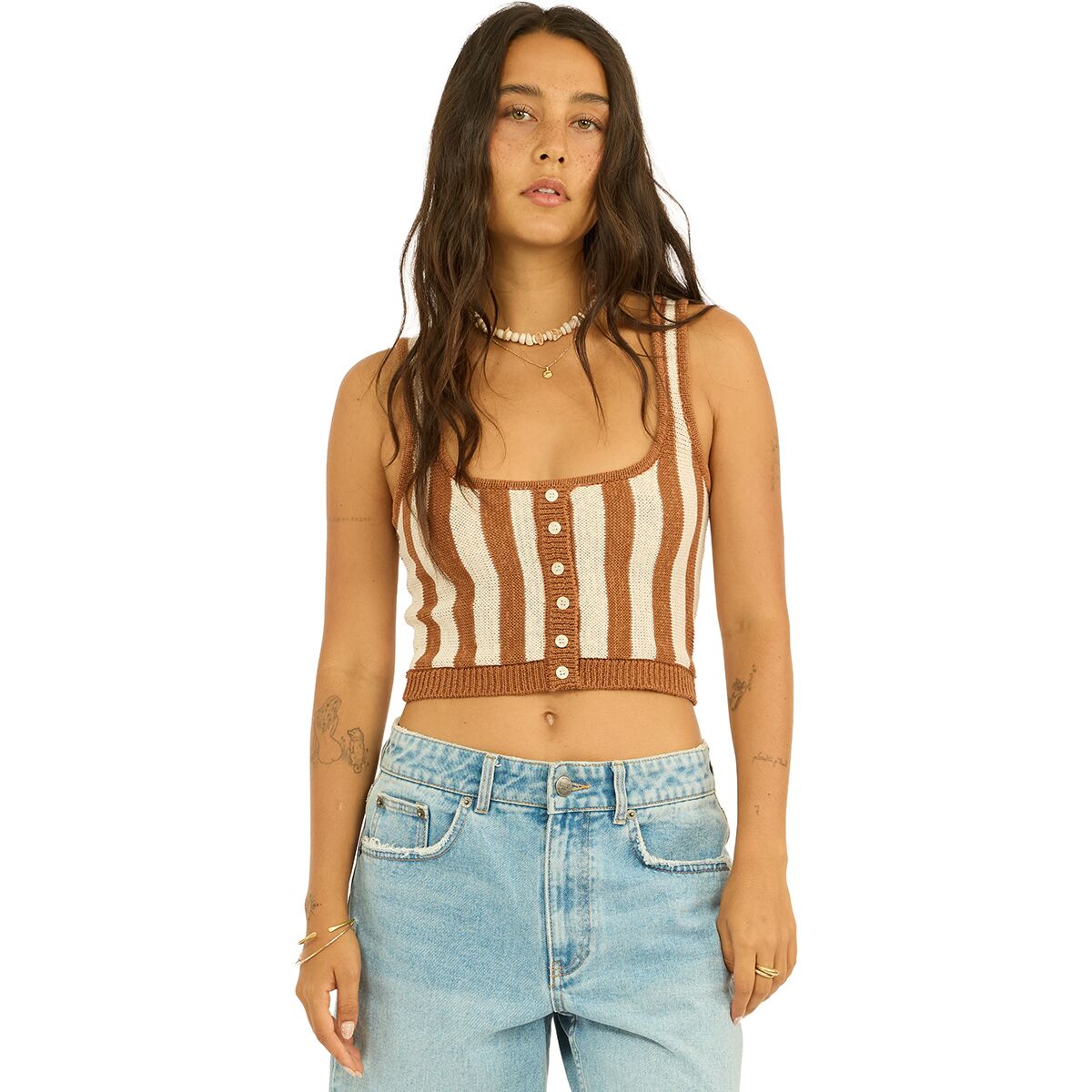 Sisstr Revolution Sisstr Revolution Marlie Sweater Knit Tank Top - Women's Hazel, L
