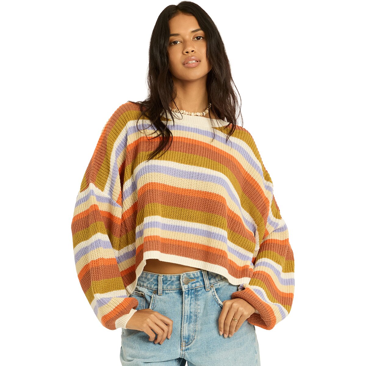 Image of Sisstr Revolution Keepin It Coastal Crew Sweater - Women's Multi, L