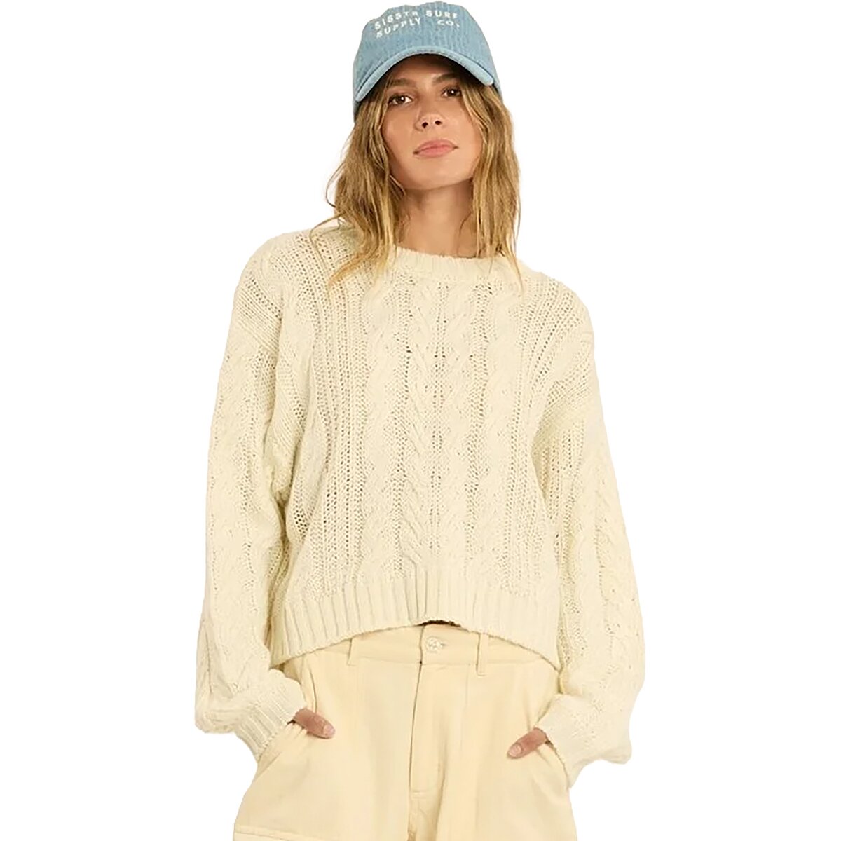 Image of Sisstr Revolution Wandering Sands Crew Sweater - Women's Sea Salt, M